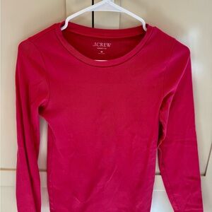 J. Crew Women's Perfect Tee - Bright Pink